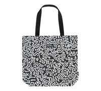Grupo Erik Shopper Baumwolltasche Keith Haring Tasche - Einkaufstasche Tote Bag Offizieller Keith Haring Fanartikel Accessoires