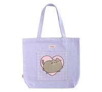 Grupo Erik: Pusheen Tote Bag | Pusheen The Cat Tasche, Personalisierte Einkaufstasche 45 x 38 cm, Wiederverwendbare Baumwolltasche, Pusheen Gadget, Lila, Taglia unica, Zeitgenössisch