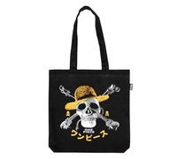 Grupo Erik Tasche One Piece Jolly Roger – Kunststofftasche Schwarz – Offizieller Netflix Fanartikel