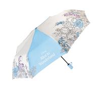 Grupo Erik Taschen Regenschirm Automatik Disney Alice im Wunderland Regenschirm Klein - Regenschirm Kinder und Erwachsene - Taschenschirm Automatik Offizieller Disney Merch