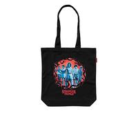 Grupo Erik Tote Bag, Stranger Things Figuren Einkaufstasche, Stofftasche aus Baumwolle, Leichte Tragetasche, Praktische Jutebeutel, Stoffbeutel mit offizieler Lizenz, Einheitsgröße