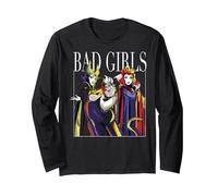 Gruppenfoto der Bösewichte von Disney Villains Bad Girls, gemalt Langarmshirt, Unisex für Erwachsene, Schwarz, XL
