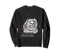 Gruseliges Astronauten-Skelett Happy Halloween Sweatshirt