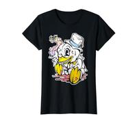 Gruseliges Stofftier Ente & Feuerwerk Preisgünstiges Grafik-T-Shirt, Damen, Schwarz, S