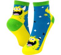 GRUSS & CO Kindersocken mit Motiv "Monster" | Größe 30-35, Motivsocken für Kinder | Lustiges Geschenk, Kindergeburtstag | 70246