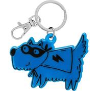 GRUSS & CO Reflektor neon Motiv Hund | Figürlicher Neon-Reflektor, Anhänger mit Schlüsselring und Karabiner, Reflektoranhänger | Kindergeburtstag, Geschenk, Schulstart | 70141