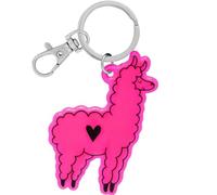 GRUSS & CO Reflektor neon Motiv Lama | Figürlicher Neon-Reflektor, Schlüsselring, Karabinerverschluss, Reflektoranhänger | Kindergeburtstag, Geschenk | 70155