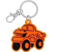 GRUSS & CO Reflektor neon Motiv Truck | Figürlicher Neon-Reflektor, Anhänger mit Schlüsselring und Karabiner, Reflektoranhänger | Kindergeburtstag, Geschenk, Schulstart | 70143