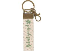 GRUSS & CO Schlüsselanhänger Canvas Motiv "Engel" | Anhänger aus hellem Canvas mit Motiv "Schutzengel", mit Karabiner | 48406