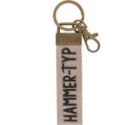 GRUSS & CO Schlüsselanhänger Canvas Motiv "Hammer" | Anhänger aus dunklem Canvas mit Motiv "Hammer-Typ", mit Karabiner | 48401