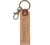 GRUSS & CO Schlüsselanhänger Kunstleder Motiv "Konfetti" | Anhänger aus hellem Kunstleder mit Motiv "Konfetti im Herzen", inkl. Karabiner | 48377