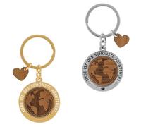 GRUSS & CO Schlüsselanhänger-Set für zwei mit Motiv | Anhängerset mit 2 Anhängern, Schlüsselring | Geschenk für Paare, Hochzeitsgeschenk