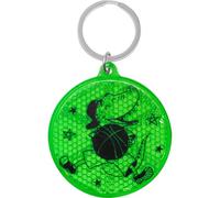 GRUSS & CO Sheepworld, 74220 - Anhänger, Reflektor, Krokodil, Dein Cooler Schulweg-Begleiter, rund, 5,5cm, mit Metallring