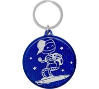 GRUSS & CO Sheepworld, 74221 - Anhänger, Reflektor, Roboter, Dein cooler Schulweg-Begleiter, rund, 5,5cm, mit Metallring