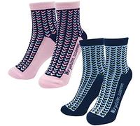 GRUSS & CO Unisex Sockenset 2 Socken, Größe 36-40 und 41-46 | Geschenk für Paare | 47338 Geschenkset, Mehrfarbig