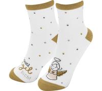 GRUSS & CO Zaubersocken Dein Schutzengel | Damensocken, Größe 36-40, mehrfarbig | Geschenk Geburtstag, Geschenk lustig, Glücksbringer | 74414