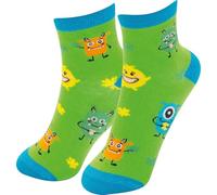 GRUSS & CO Zaubersocken Kind Monster | Kindersocken, Größe 30-35, mehrfarbig | Geschenk Geburtstag, Geschenk lustig, Glücksbringer | 74420