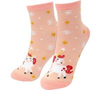 GRUSS & CO Zaubersocken Kinder Motiv "Einhorn" | Kindersocken, Größe 30-35, gepresst geliefert | Geschenk, Winter, Weihnachten | 51170