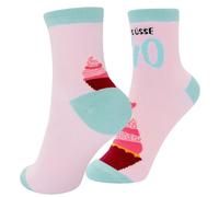 GRUSS & CO Zaubersocken mit Geburtstagsmotiv | Damensocken, Größe 36-40, mehrfarbig | Geschenk zum Geburtstag, Geschenk lustig