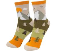 GRUSS & CO Zaubersocken mit Motiv "Berge" | Herrensocken, in Form gepresst, Größe 41-46, Motivsocken | Geschenk für ihn, Männergeschenk | 48421