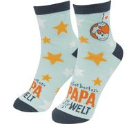 GRUSS & CO Zaubersocken mit Motiv "Papa" | Zaubersocken, Herrensocken, Größe 41-46 | Geschenk Vatertag, Männergeschenk, Geschenk Papa | 48588