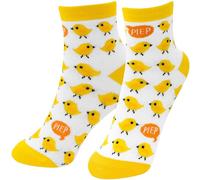 GRUSS & CO Zaubersocken mit Motivdruck "Piep" | Kindersocken, Größe 30-35, mehrfarbig | Geschenk Ostern, Osternest, Kindergeburtstag | 48576