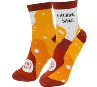 GRUSS & CO Zaubersocken mit Spruch "Bier" | Herrenocken mit Motivdruck, bunte Socken, Größe 41-46 | lustiges Geschenk, Männergeschenk | 48943