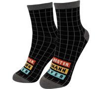 GRUSS & CO Zaubersocken mit Spruch "Ever" | Herrenocken mit Motivdruck, bunte Socken, Größe 41-46 | lustiges Geschenk, Männergeschenk | 48945