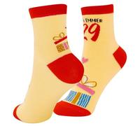 GRUSS & CO Zaubersocken Motiv "29. Geburtstag" | Damensocken, Größe 36-40, mehrfarbig | Geschenk Geburtstag, Geschenk lustig | 74333