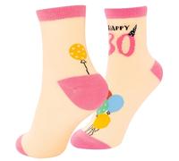 GRUSS & CO Zaubersocken Motiv "30. Geburtstag" | Damensocken, Größe 36-40, mehrfarbig | Geschenk Geburtstag, Geschenk lustig | 74334