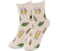 GRUSS & CO Zaubersocken Motiv "Hopfen" | Herrensocken, Größe 41-46, mehrfarbig | Geburtstagsgeschenk, lustiges Geschenk | 74600