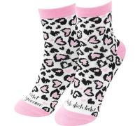 GRUSS & CO Zaubersocken Motiv "Lieb" | Damensocken, Größe 36-40, mehrfarbig | lustiges Geschenk, Geschenk für Sie | 48168