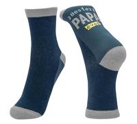 GRUSS & CO Zaubersocken Motiv "Papa ever" | Herrensocken, als Päckchen gepresst, Größe 41-46 | Geschenk für Papa, Vatertag, Geburtstag | 73922