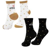 GRUSS & CO Zaubersocken-Set Motiv "Mr. & Mrs." | Sockenset mit 1 Paar Damensocken und 1 Paar Herrensocken | lustiges Hochzeitsgeschenk | 73896