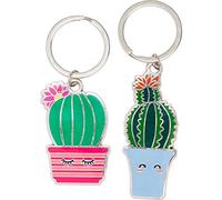 Gruss und Co 46165 Schlüsselanhänger-Set, 2 Kaktus-Anhänger, Geschenk für Freunde