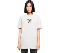 Gs1 Data Protected Company 4068059000002 Damen Mp0006988-ladies Flowers Bloom Oversized Boyfriend Tee T-Shirt, Weiß, XL EU