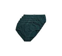 Gs1 Data Protected Company 4069787000005 Damen Midislips, 5er-Pack, Einfarbig, Bis Gr. 66/68 Underwear, Mitternachtsgrün, 62-64 EU
