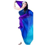 GSCLZ Schals Frauen Bauchtanz Seidenschleier Bauchtanz Schleier Halbrund (Color : As picture-10, Size : 250cm 114cm)