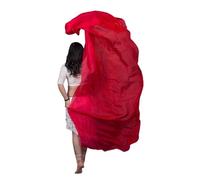 GSCLZ Schals Seidenschleier for den Bauchtanz, Handschal, einfarbig, Purpe, Tänzerin, Kostümzubehör, Weiß, Grün Bauchtanz Schleier Halbrund (Color : 15, Size : 200X90cm-Girl Size)