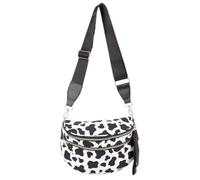 GSenhui Bauchtasche Damen Groß Karierte Crossbody Bag Checkered Gürteltasche Nylon Schachbrett Umhängetasche Breiter Gurt Plaid Crossbag Schwarz