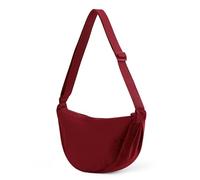 GSenhui Crossbody Bag Damen Halbmond Schultertasche, Hobo Halfmoon Bag Einfarbige Umhängetasche Damen Kleine für Damen Reisen