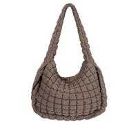 GSenhui Gesteppte Tasche Groß, Puffer Tasche Crossbody Bag Puffy Tote Bag Stepptasche zum Umhängen, Baumwolle Quilted Bag Hobo Bag Einfarbig Daunen Puffer-Tragetasche