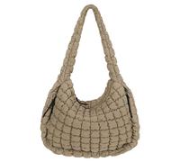 GSenhui Gesteppte Tasche Groß, Puffer Tasche Crossbody Bag Puffy Tote Bag Stepptasche zum Umhängen, Baumwolle Quilted Bag Hobo Bag Einfarbig Daunen Puffer-Tragetasche