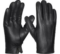 GSG SINCE 1998 Gefütterte Herren Lederhandschuhe aus Lammleder | Warmes Wollmix-Futter, chromfrei gegerbt, Touchscreen, ideale Winterhandschuhe zum Autofahren, für Business und Alltag