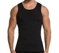 GSKS Herren Body Shaper Compression Tank Top Slimming Shapewear Bauch Unterhemd - Schwarz - Medium