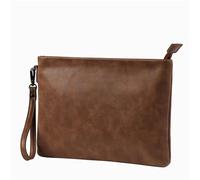 GSXLZ Handgelenktasche Herren Vintage Herren Clutch Taschen Luxus Business Clutch Taschen Herren Handtaschen Umschlagtaschen Leder Clutch Taschen