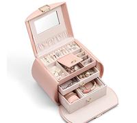 GSZCCZS Schmuckschachtel Mode Multi-Layer-Schmuckkoffer großer Kapazität Schmuck Aufbewahrungsbox Hochzeits Geschenkbox