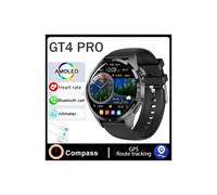 (GT4 PRO MaxBlack) Kompatibel mit Huawei GT Series Smart Watch für Erwachsene, GPS-Tracking, NFC, HD-Display,