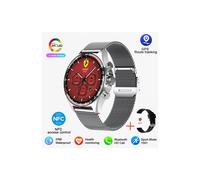 (GT4 PROMesh Silber) Kompatible Huawei GT4 Pro GPS-Smartwatch für Erwachsene, Fitnessuhr, zeigt immer HD-Bildschirm