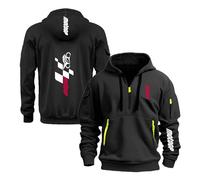 GTKRMXOB Gemütlicher Herren Hoodie Für Sport Und Freizeit M.o.to.G.P Halber Reißverschluss Lange Ärmel Sportbekleidung Frühling/Herbst Jacke Pullover-HeiSe||3X_l